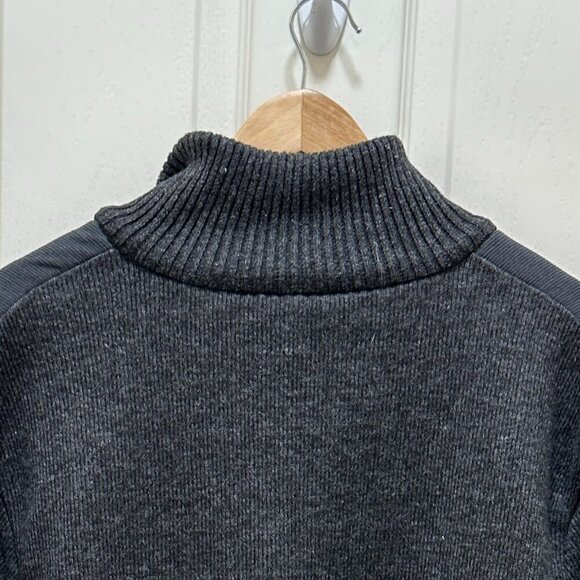 Izod Full Zip Lined Sweater Men's Size XXL Grey Relaxed Fit Stretch Warm (NEW) - Picture 13 of 16